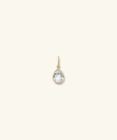 Mejuri Pear Pendant In White