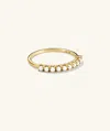 Mejuri Pearl Half Eternity Ring