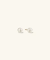 Mejuri Pearl Oversized Studs In Vermeil