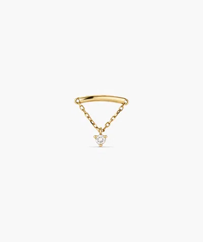 Mejuri Piercing Studio - Lab Grown Diamond Helix Stud In White