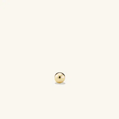 Mejuri Pos - Straight Mini Sphere Flat Back Stud In Yellow