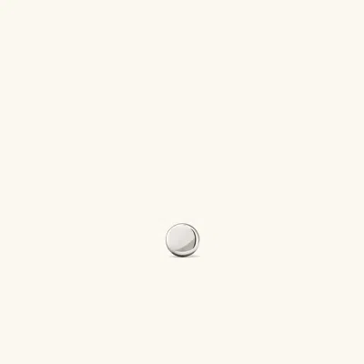 Mejuri Pos - Straight Mini Thumbtack Flat Back Stud In White