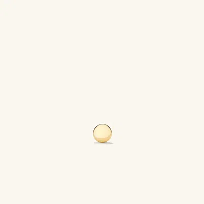 Mejuri Pos - Straight Mini Thumbtack Flat Back Stud In Yellow