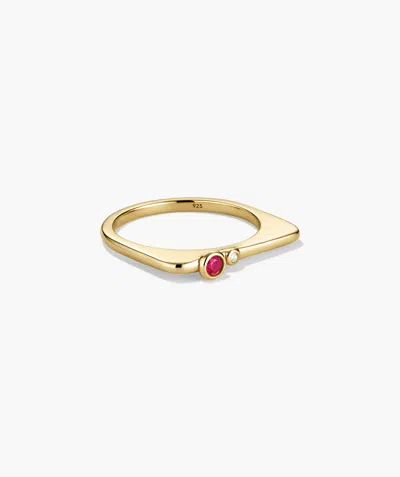 Mejuri Puzzle Stacking Ring In Pink