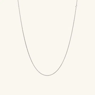 Mejuri Rope Chain Necklace Silver