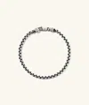 Mejuri Round Box Chain Bracelet In Grey