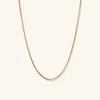 Mejuri Round Box Chain Necklace In Yellow