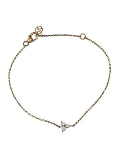 Pre-owned Mejuri Sapphire Lotus Bracelet, 7" In Multi