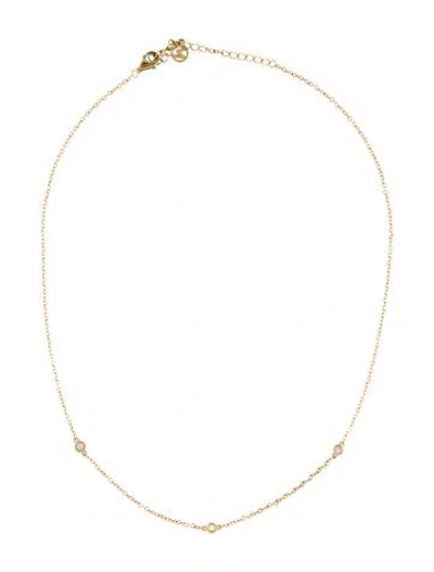 Pre-owned Mejuri Sapphire Satellite Necklace, 16" In Multi