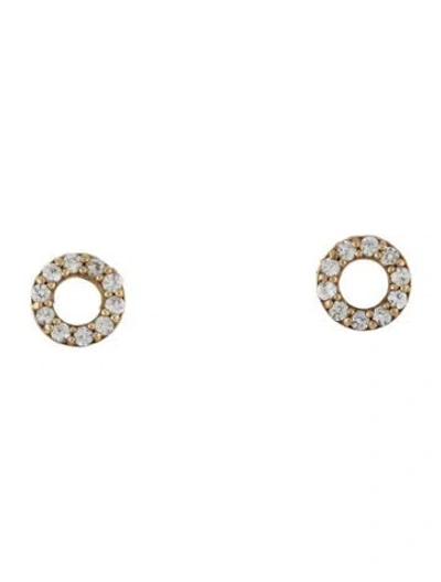Pre-owned Mejuri Sapphire Stud Earrings In Multicolor