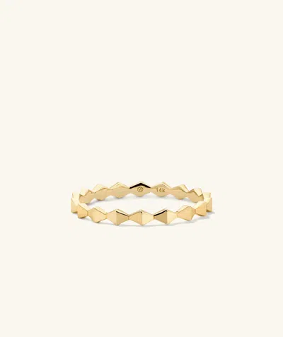 Mejuri Sculpture Ring In Yellow