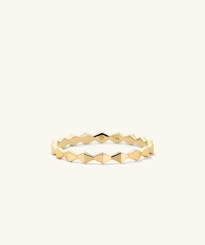 Mejuri Sculpture Ring In Yellow