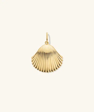 Mejuri Seashell Pendant In Gold