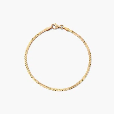 Mejuri Serpentine Chain Bracelet In Gold