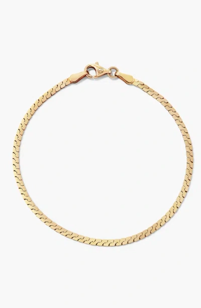 Mejuri Serpentine Chain Bracelet In Gold