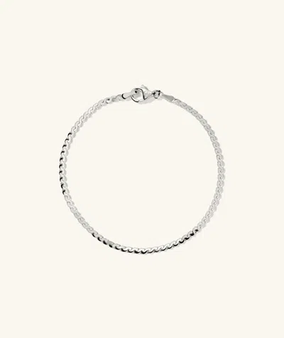 Mejuri Serpentine Chain Bracelet In Metallic