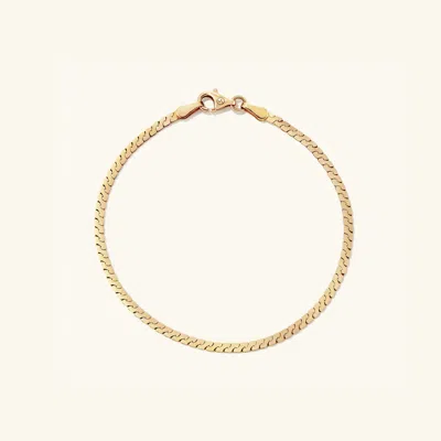Mejuri Serpentine Chain Bracelet In Brown