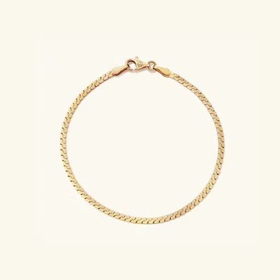 Mejuri Serpentine Chain Bracelet In Yellow