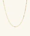 Mejuri Serpentine Chain Necklace In Yellow
