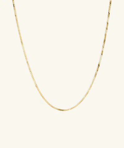Mejuri Serpentine Chain Necklace In Yellow