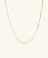Mejuri Serpentine Chain Necklace In Yellow