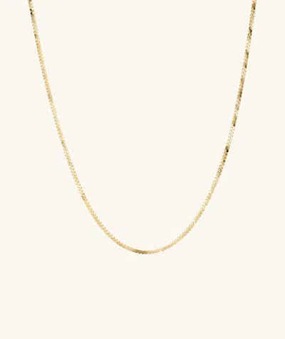 Mejuri Serpentine Chain Necklace In Yellow