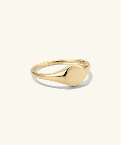 Mejuri Signet Pinky Ring In Gold