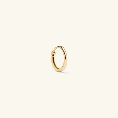 Mejuri Single Easy Huggie Hoop In Yellow