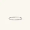 Mejuri Slim Diamond Eternity Band In White