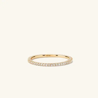 Mejuri Slim Diamond Eternity Band In White