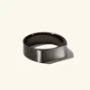 Mejuri Slim Rectangular Signet Ring In Black