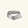Mejuri Slim Rectangular Signet Ring In Grey