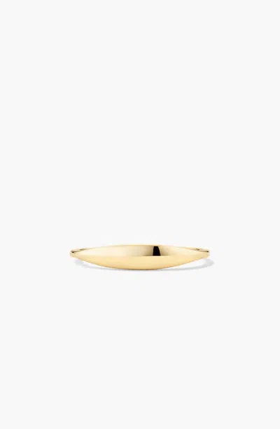 Mejuri Slim Signet Ring In 10k Yellow Gold