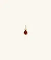 Mejuri Small Pear Pendant In Red
