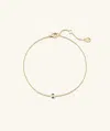 Mejuri Solo Diamond Bracelet In Silver