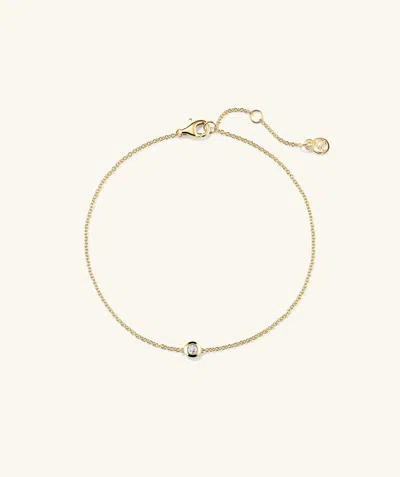 Mejuri Solo Diamond Bracelet In Silver