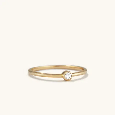 Mejuri Solo Diamond Ring In White