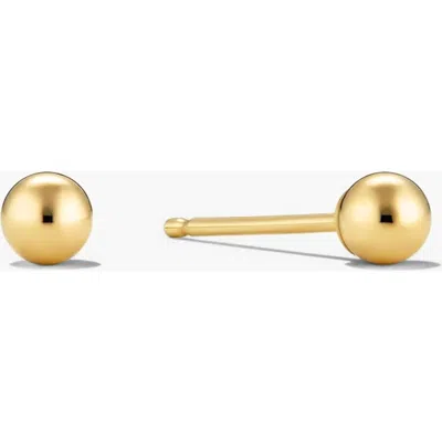 Mejuri Sphere Stud Earrings In Yellow Gold