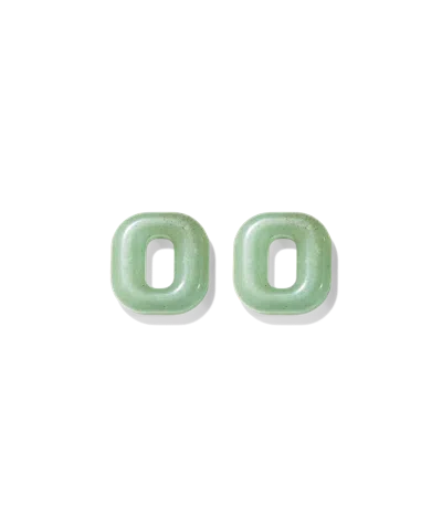 Mejuri Stevie Hoop Links In Green