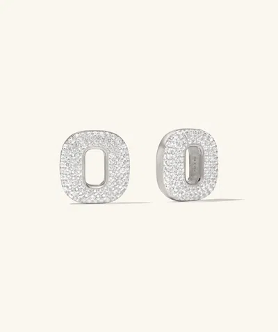 Mejuri Stevie Hoop Links In White