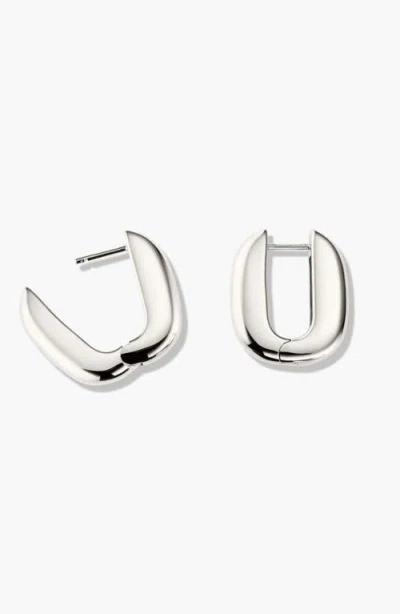 Mejuri Stevie Hoops In Silver