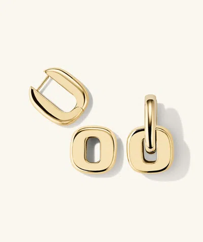 Mejuri Stevie Hoops In Vermeil