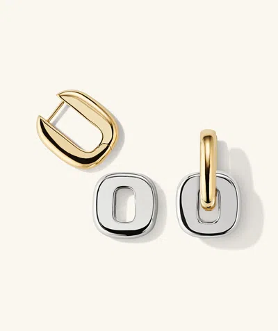 Mejuri Stevie Hoops Vermeil Mixed Metal