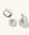 Mejuri Stevie Hoops In White