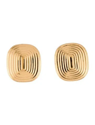 Pre-owned Mejuri Stevie Ripple Stud Earrings In Multi