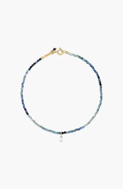 Mejuri Tashi Drilled Lab Grown Diamond Bracelet In Blue
