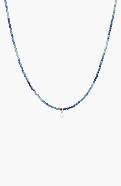 Mejuri Tashi Drilled Lab Grown Diamond Necklace In Yellow Gold