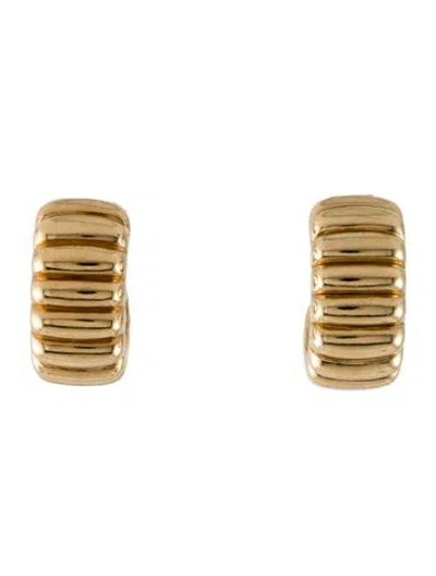 Pre-owned Mejuri Texture Hoop Earrings In Multi