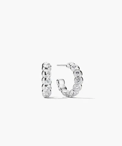 Mejuri Thea Hoops In White