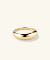 Mejuri Thin Dôme Ring In Yellow